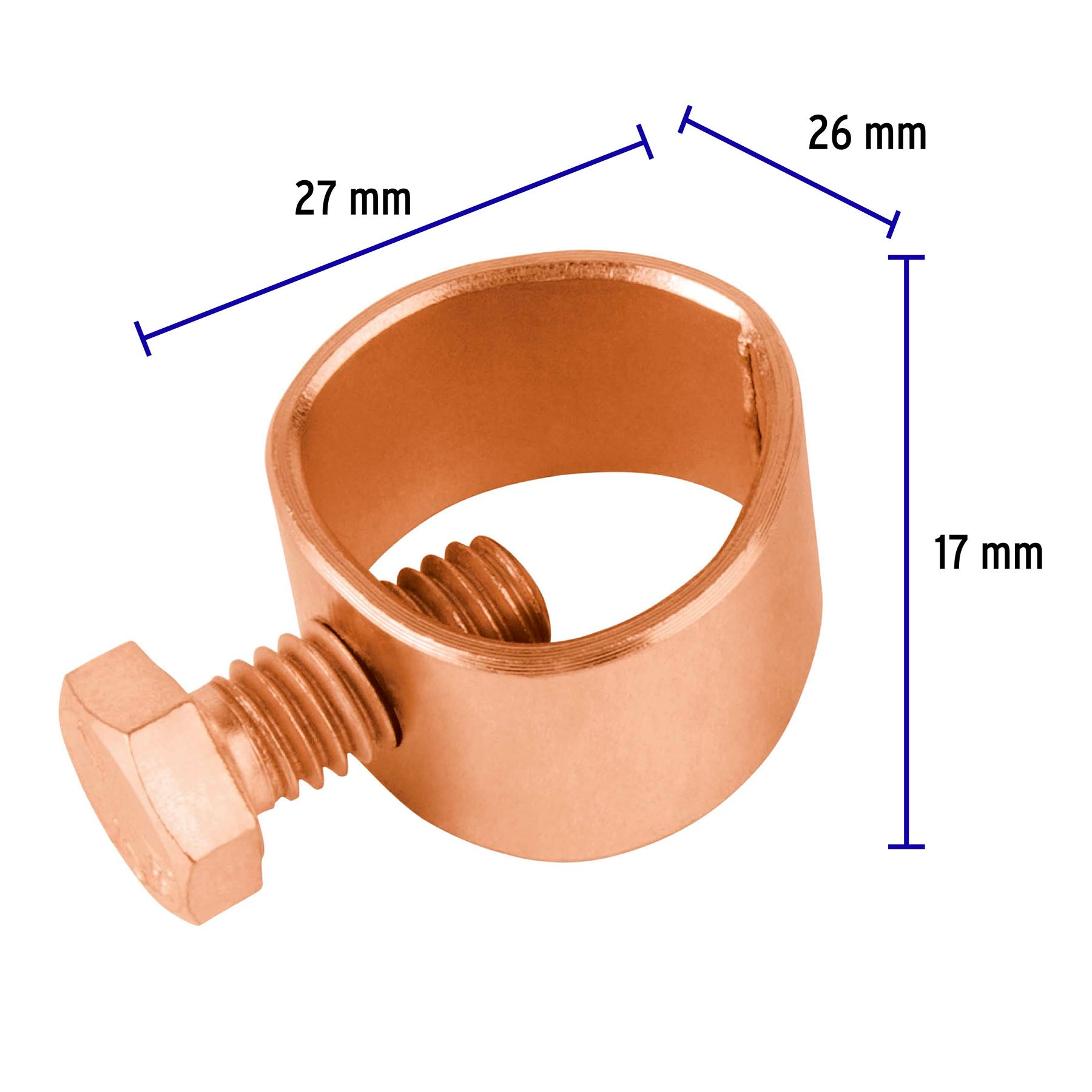 Conector para varilla a tierra, Volteck, 46125