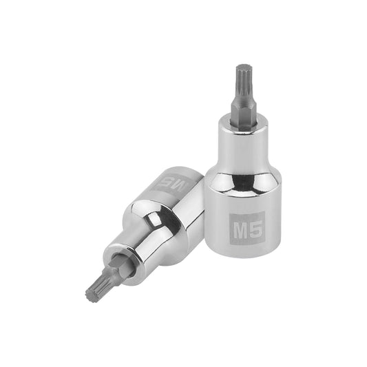 Dado punta corta bristol M5, cuadro 1/2', Truper Caja con 6, 101292