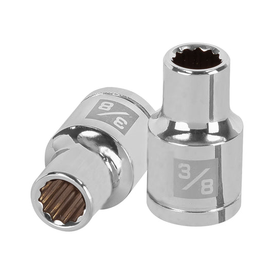 Dado de 3/8', 12 puntas, cuadro 1/2', Truper Caja con 6, 13300