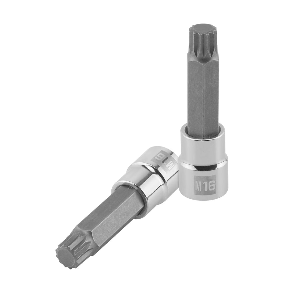Dado punta larga bristol M16, cuadro 1/2', Truper Caja con 6, 101304