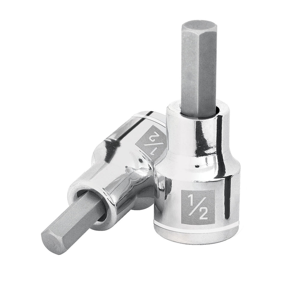 Dado punta hexagonal de 1/2', cuadro 1/2', Truper Caja con 6, 13255