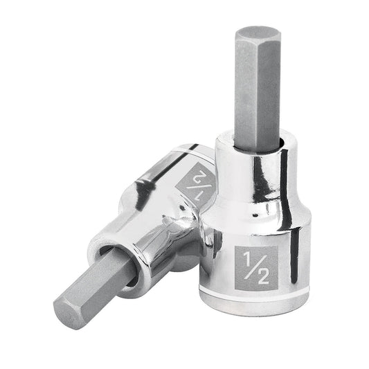 Dado punta hexagonal de 1/2', cuadro 1/2', Truper Caja con 6, 13255