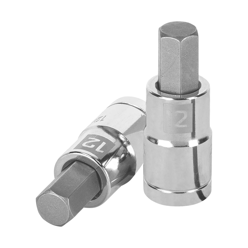 Dado punta hexagonal de 12 mm, cuadro 1/2', Truper Caja con 6, 13284