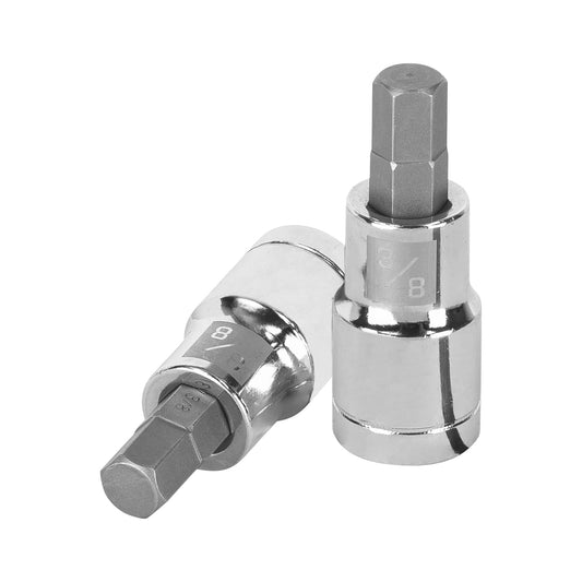 Dado punta hexagonal de 3/8', cuadro 1/2', Truper Caja con 6, 13253