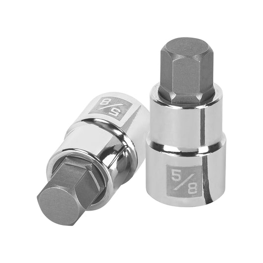 Dado punta hexagonal de 5/8', cuadro 1/2', Truper Caja con 6, 13257