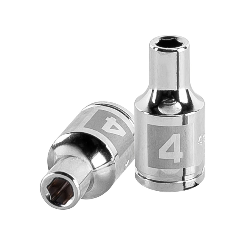 Dado de 4 mm, 6 puntas, cuadro 1/4', Truper Caja con 6, 13166