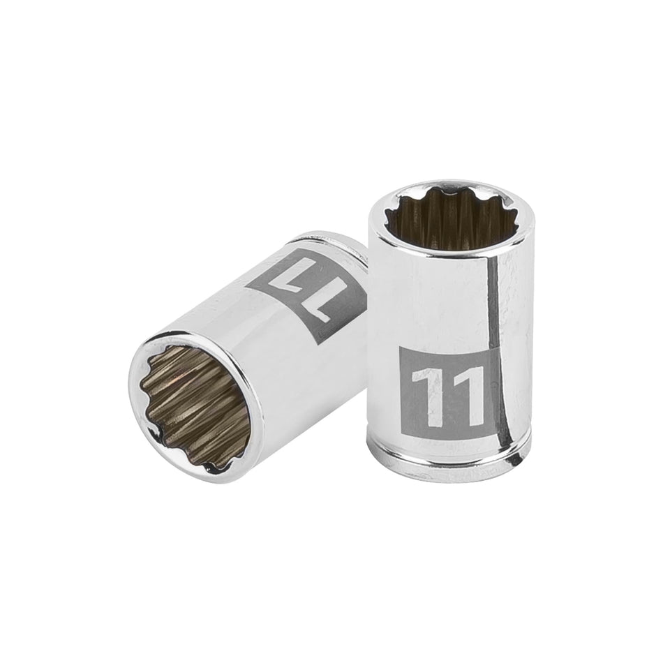 Dado de 11 mm, 12 puntas, cuadro 1/4', Truper Caja con 6, 100984