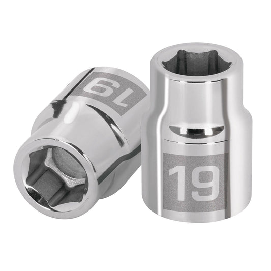 Dado de 19 mm, 6 puntas, cuadro 3/4', Truper Caja con 3, 14965