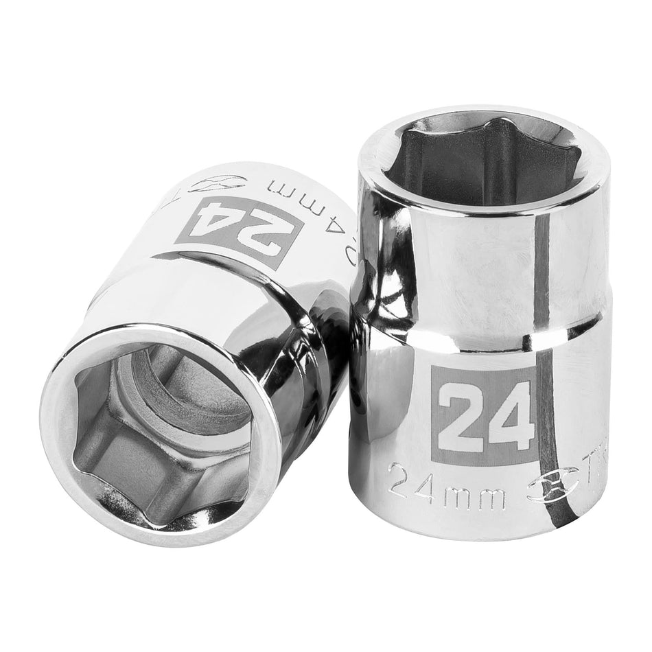 Dado de 24 mm, 6 puntas, cuadro 3/4', Truper Caja con 3, 14971