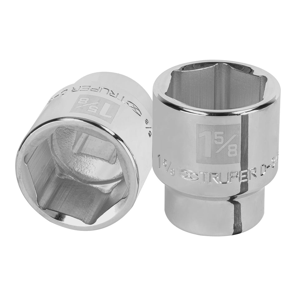 Dado de 1-5/8', 6 puntas, cuadro 3/4', Truper Caja con 3, 13834