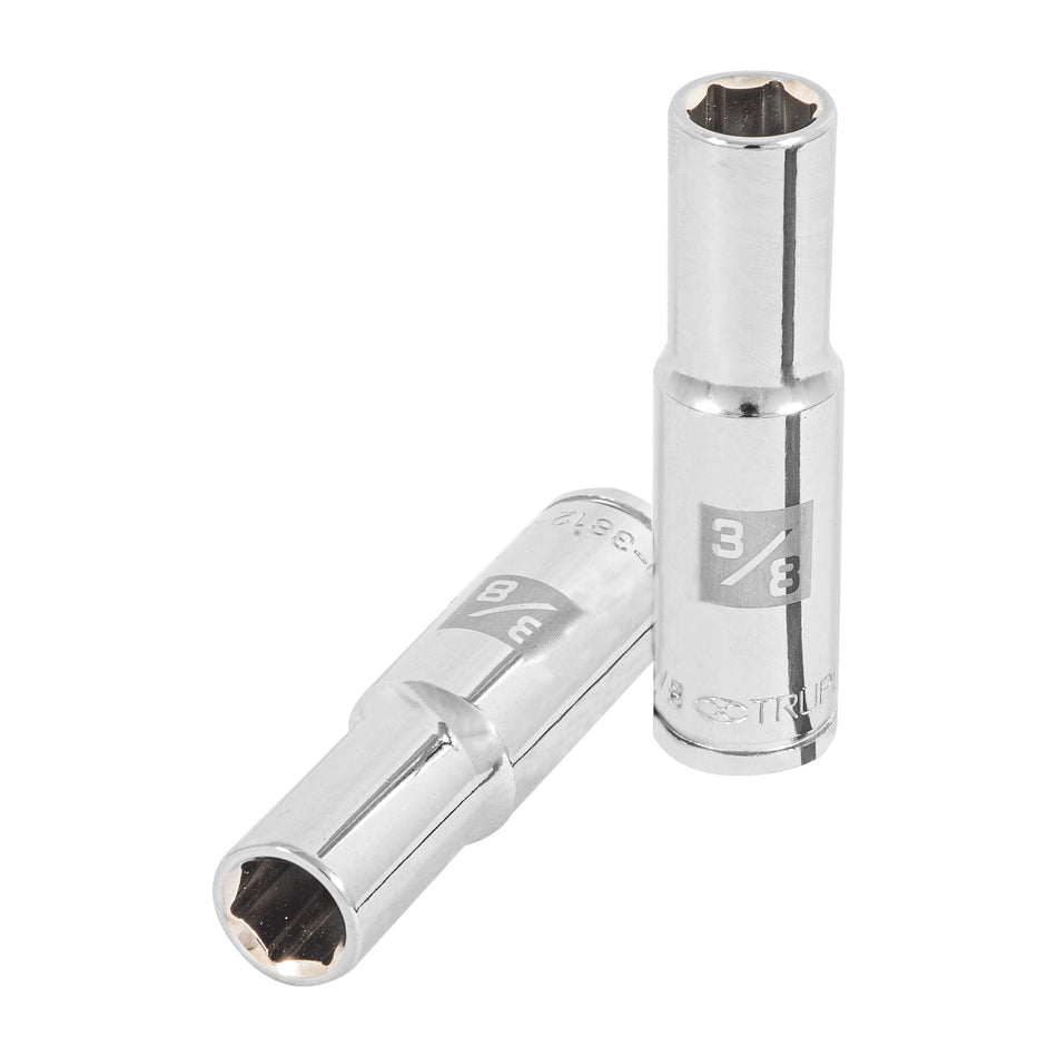 Dado largo de 3/8', 6 puntas, cuadro 3/8', Truper Caja con 6, 13712
