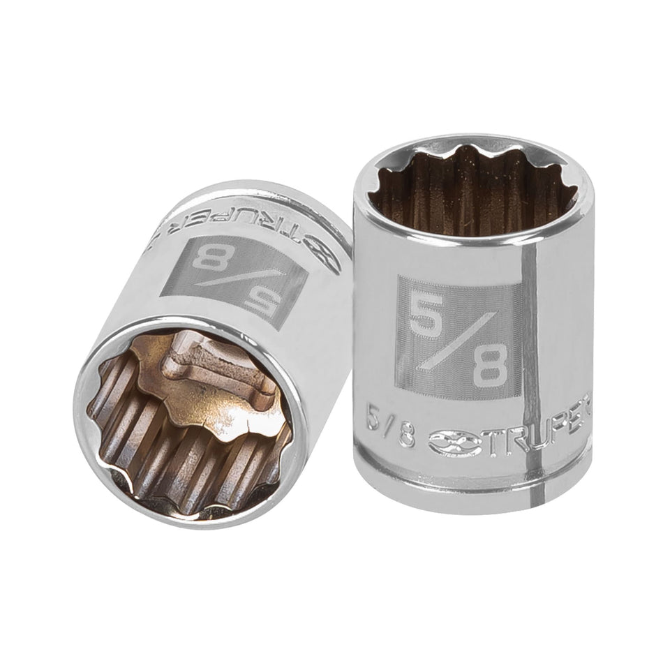 Dado de 5/8', 12 puntas, cuadro 3/8', Truper Caja con 6, 13586
