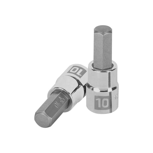 Dado punta hexagonal de 10 mm, cuadro 3/8', Truper Caja con 6, 13490