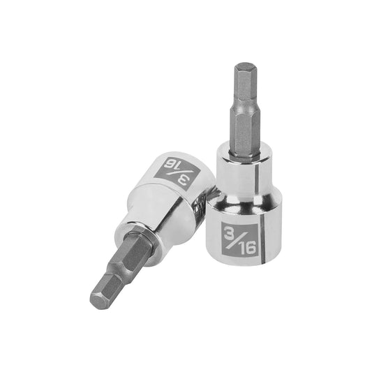 Dado punta hexagonal de 3/16', cuadro 3/8', Truper Caja con 6, 13463