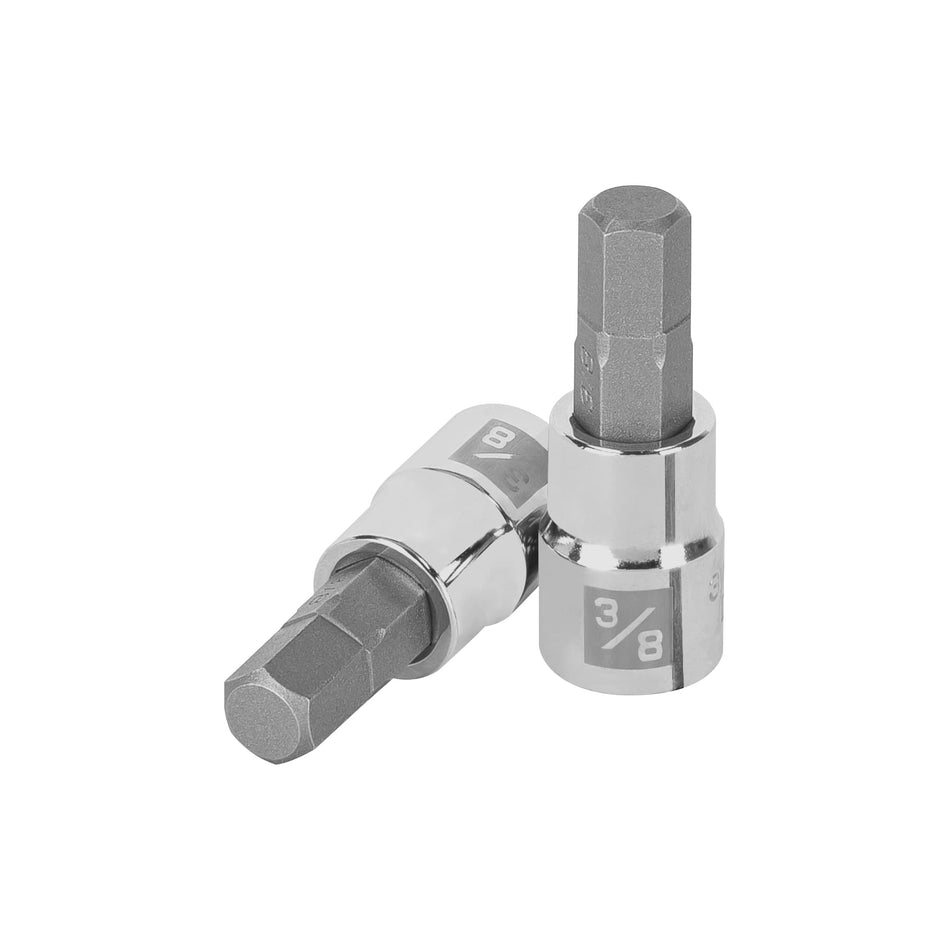 Dado punta hexagonal de 3/8', cuadro 3/8', Truper Caja con 6, 13467