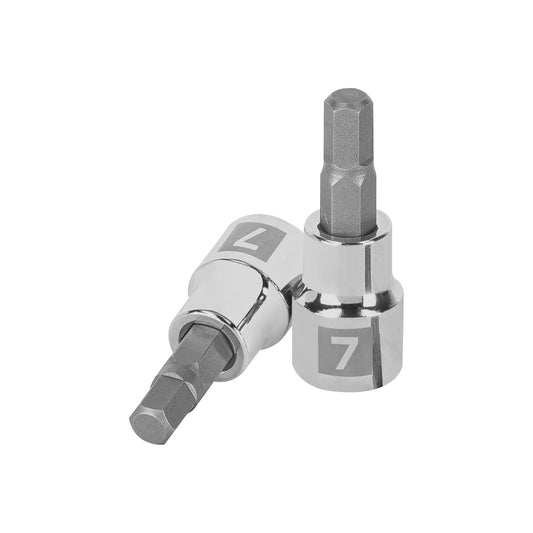 Dado punta hexagonal de 7 mm, cuadro 3/8', Truper Caja con 6, 13488