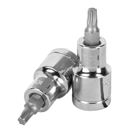 Dado punta torx T-30, cuadro 1/2', Truper Caja con 6, 13436