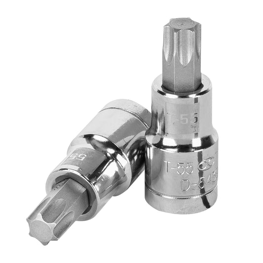 Dado punta torx T-55, cuadro 1/2', Truper Caja con 6, 13440