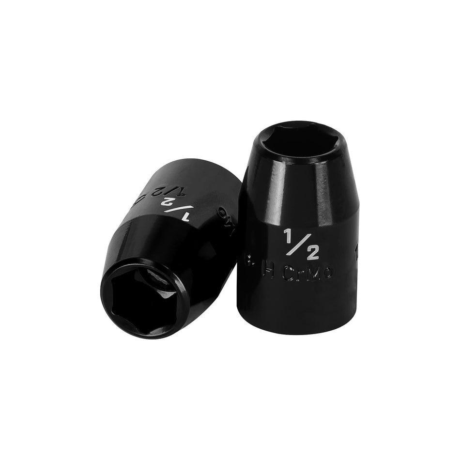 Dado de impacto de 1/2', 6 puntas, cuadro 1/2', Truper Caja con 6, 13377