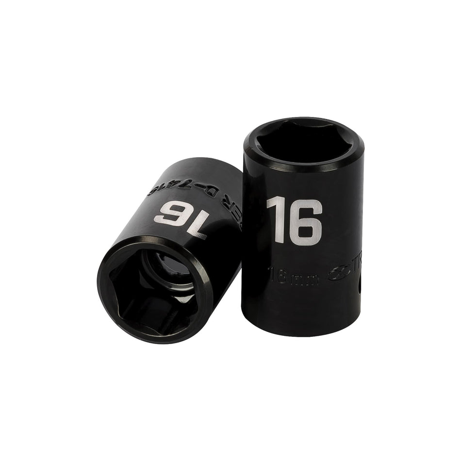 Dado cuadro 1/2' de impacto 6 puntas de 16 mm, Truper Caja con 6, 12416