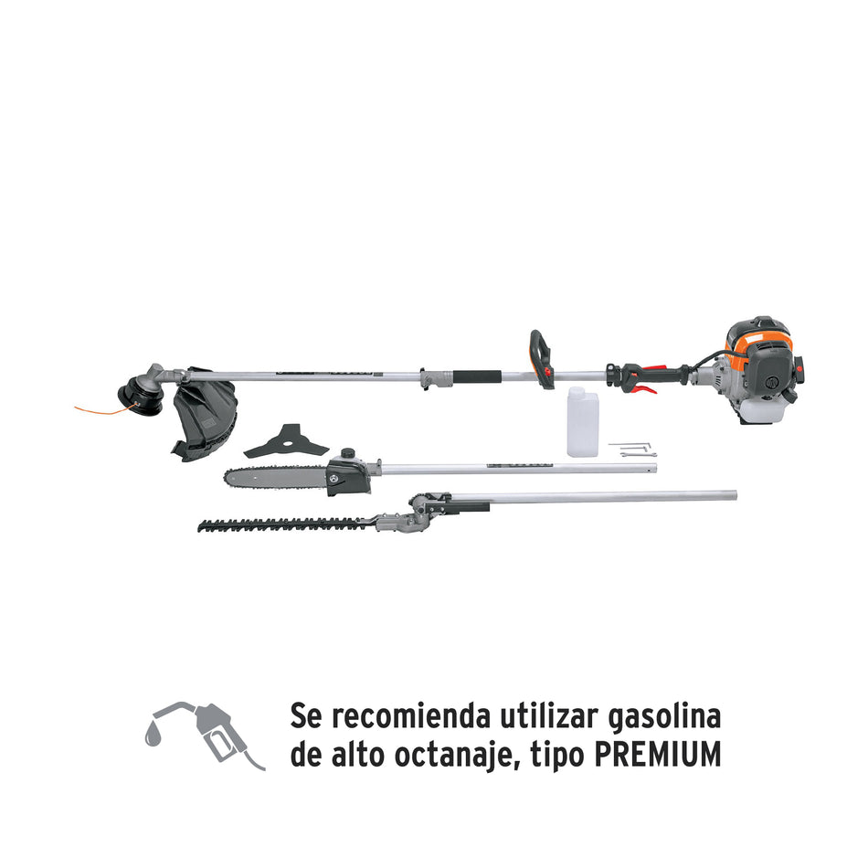 Desbrozadora multifuncional 4 en 1, a gasolina 45 cc, Truper, 103205