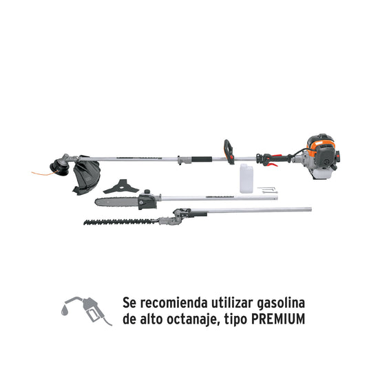 Desbrozadora multifuncional 4 en 1, a gasolina 45 cc, Truper, 103205