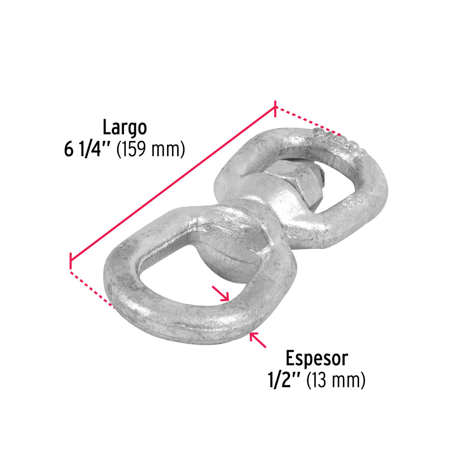 Destorcedor forjado de 1/2', Fiero Caja con 4, 44109
