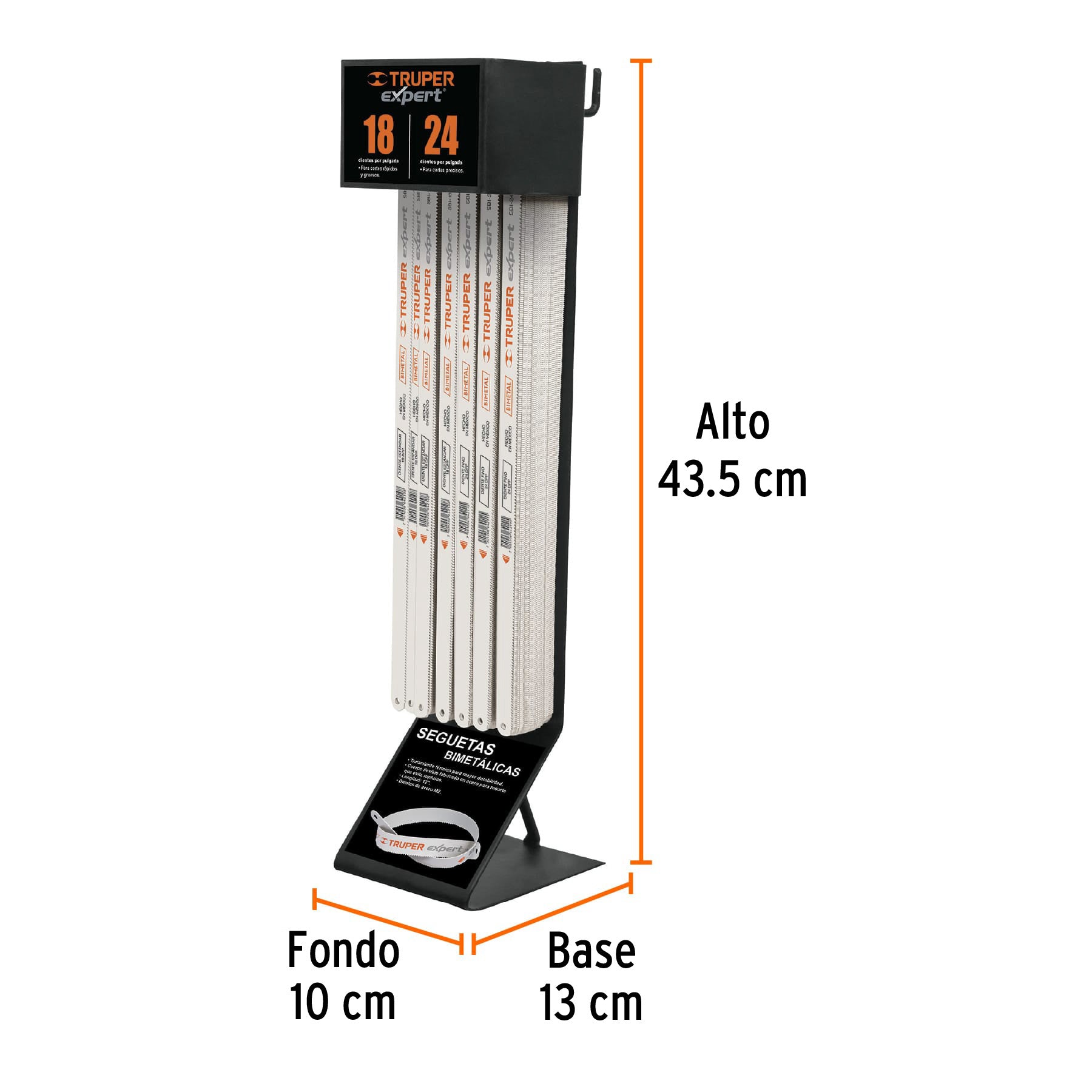 Rack despachador con 300 seguetas, 55582