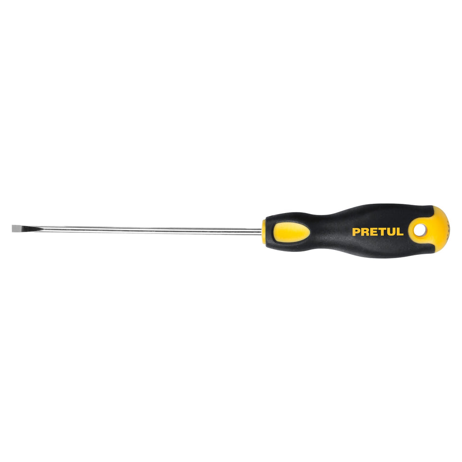 Desarmador cabinet 1/8 x 4' mango Comfort Grip, Pretul Caja con 6, 21486