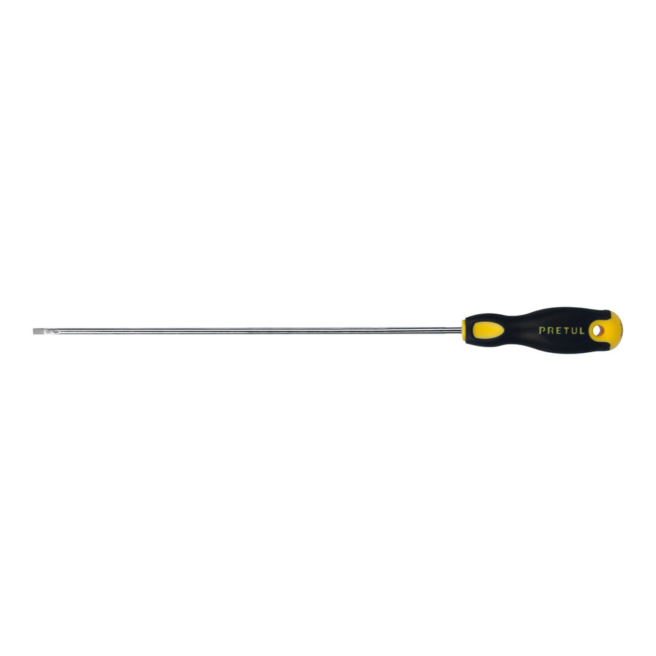 Desarmador cabinet 1/8 x 8' mango Comfort Grip, Pretul Caja con 6, 21488