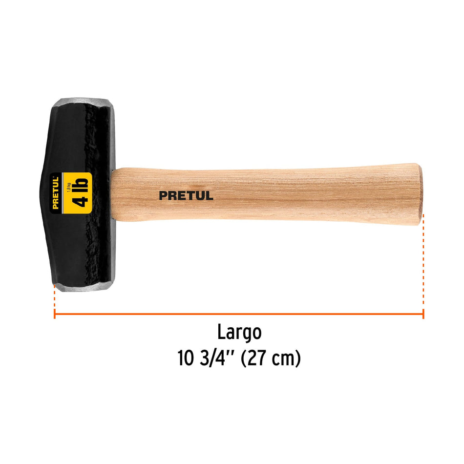 Marro tipo Nevada 4 lbs. mango 10-3/4', Pretul Caja con 4, 22217