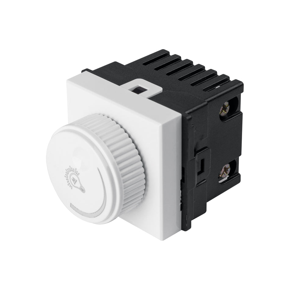 Dimmer giratorio de 1.5 módulos, línea Toledo, Basic Caja con 10, 29050