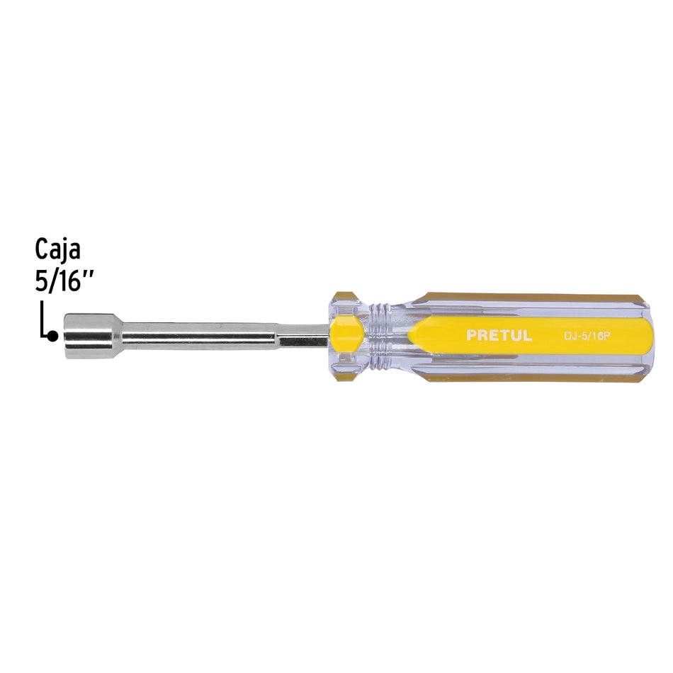 Desarmador de caja 5/16' mango de PVC, Pretul Caja con 6, 29990