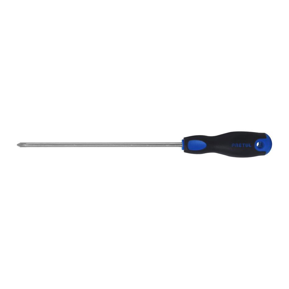 Desarmador de cruz 1/4' x 8' mango Comfort Grip, Pretul Caja con 6, 21497