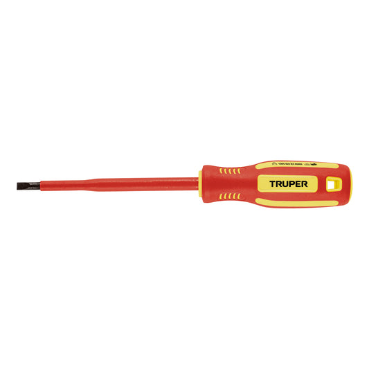 Desarmador dieléctrico plano 7/32' x 5', Truper Caja con 6, 102242