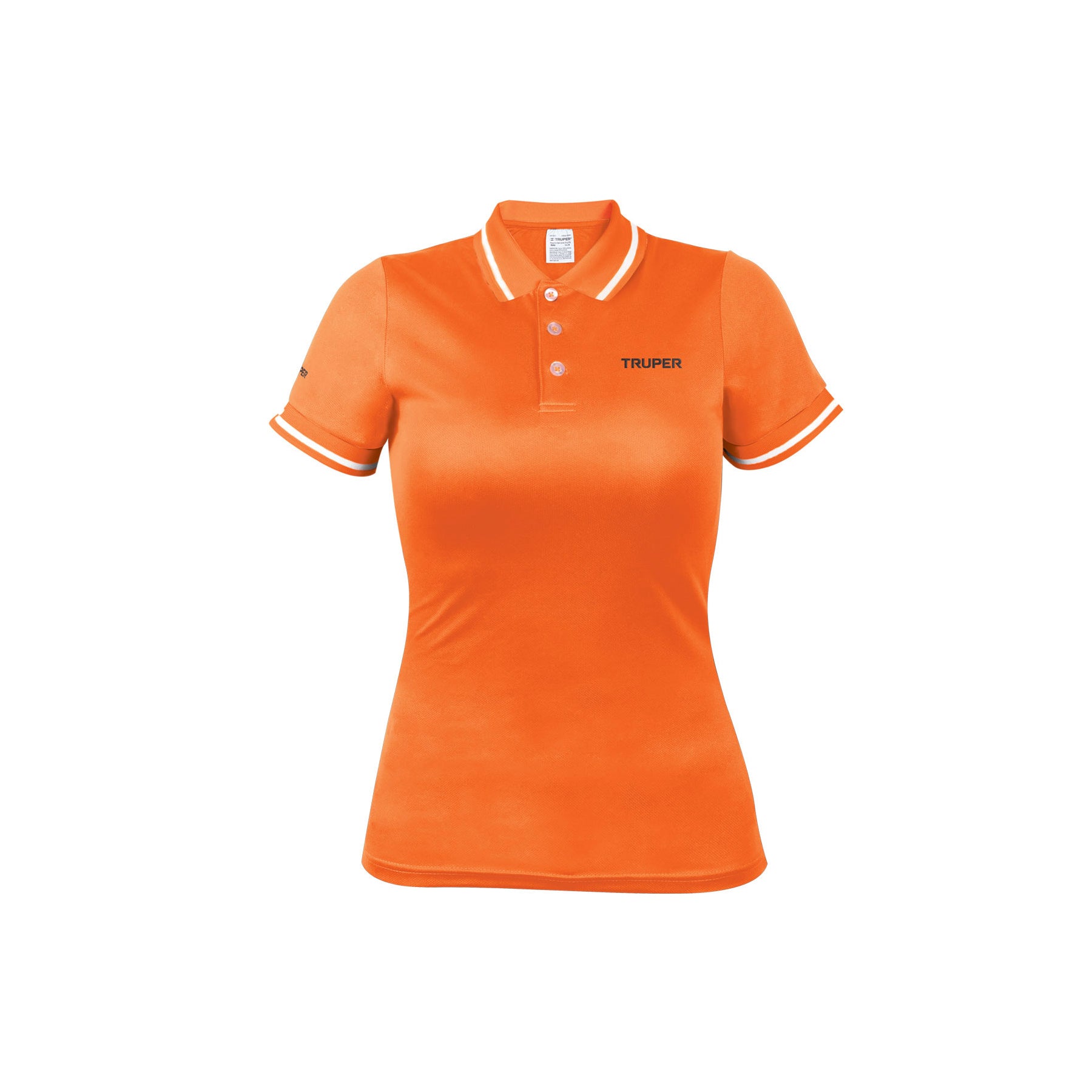 Playera polo performance para mujer, naranja, M, Truper, 69987