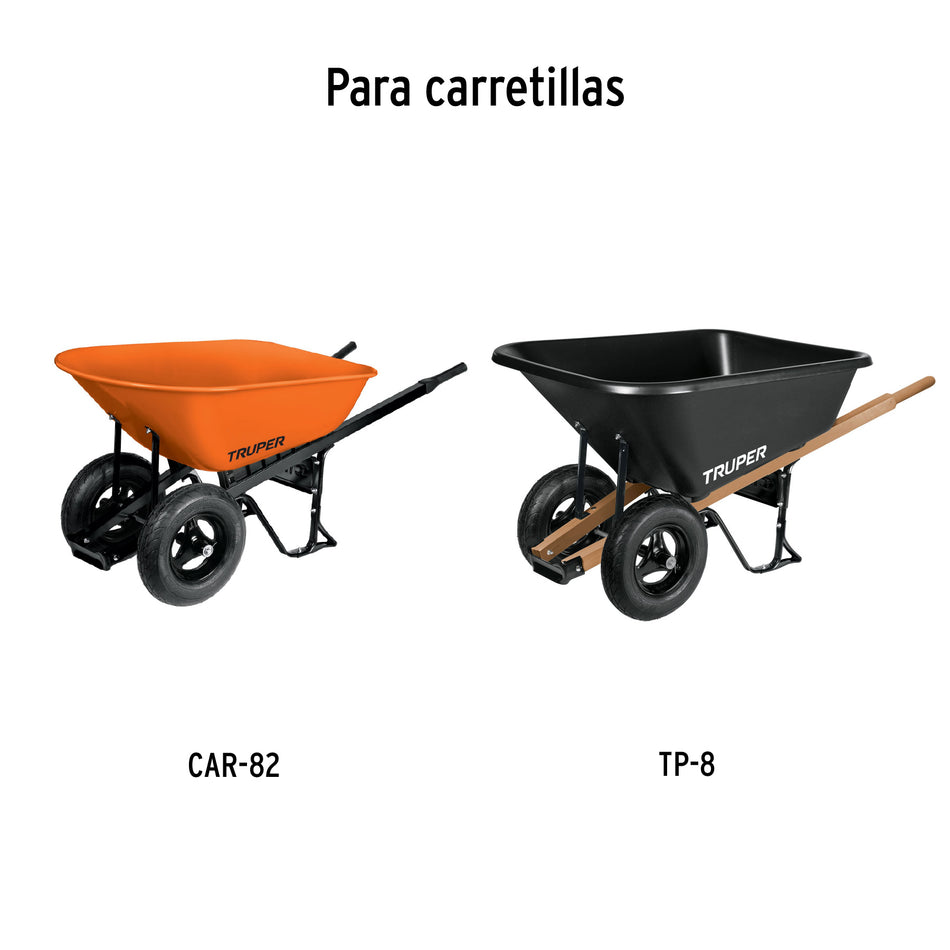 Eje largo para carretillas de 2 llantas Truper Caja con 6, 100182