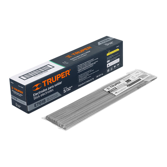 Bolsa con 1 kg de electrodos 7018 de 5/32', Truper Caja con 5, 14364