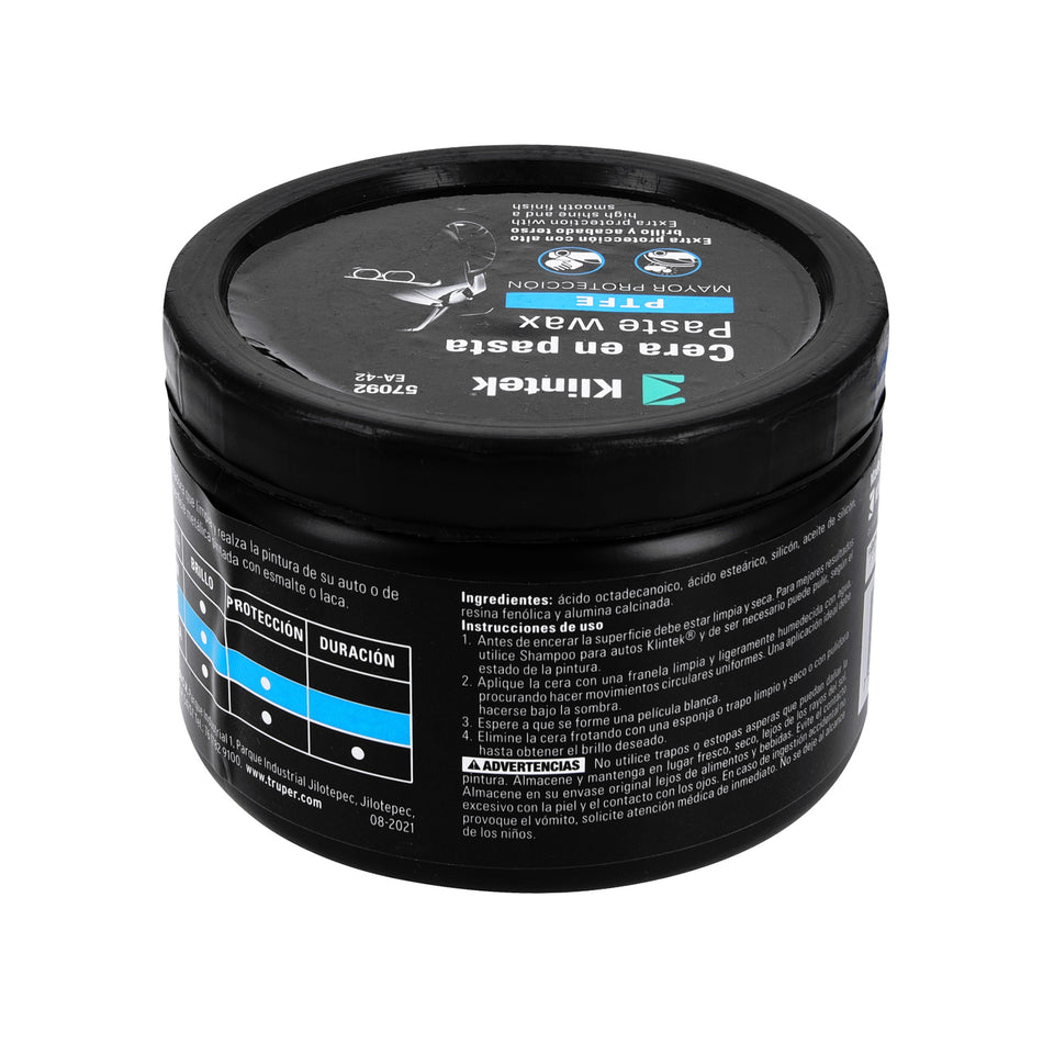 Cera en pasta PTFE para auto, 500 g, Klintek Caja con 6, 57092
