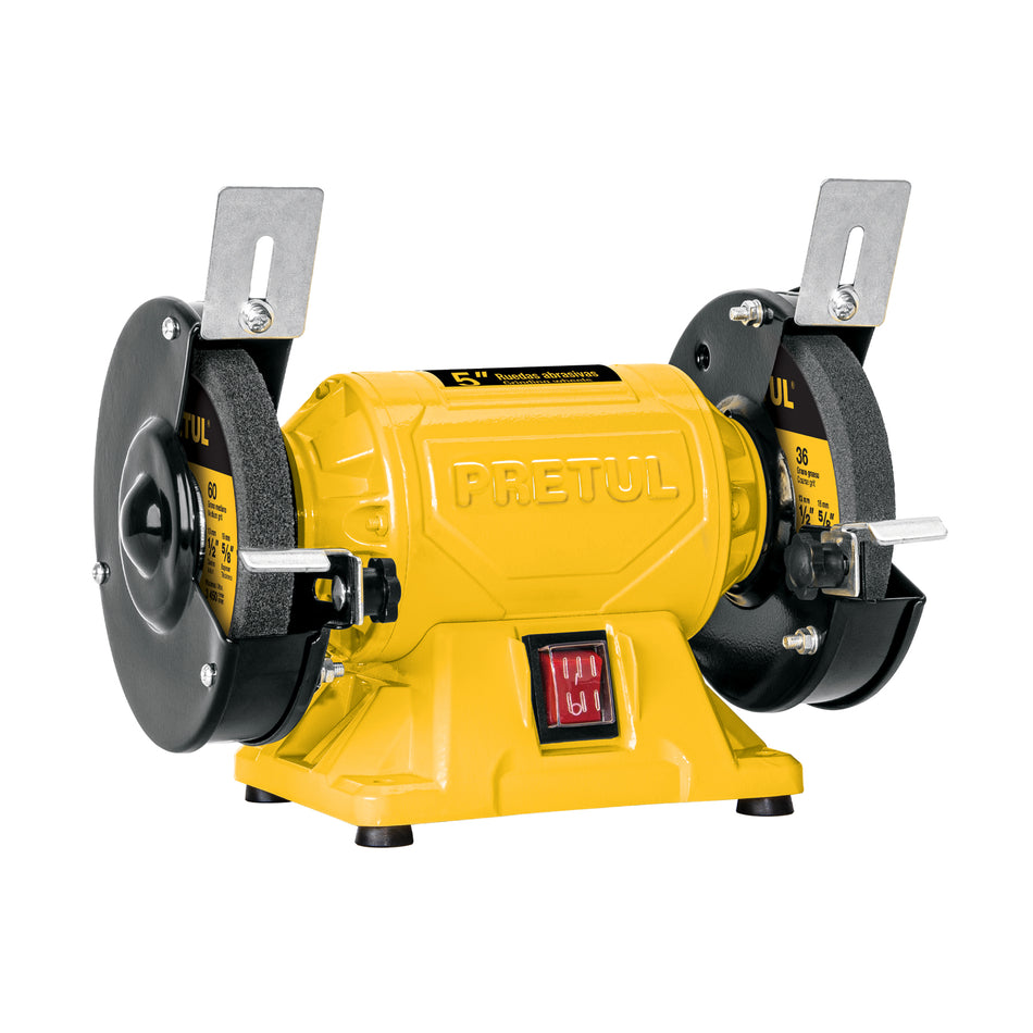 Esmeril de banco de 5' de 1/6 HP (120 W), Pretul, 29994