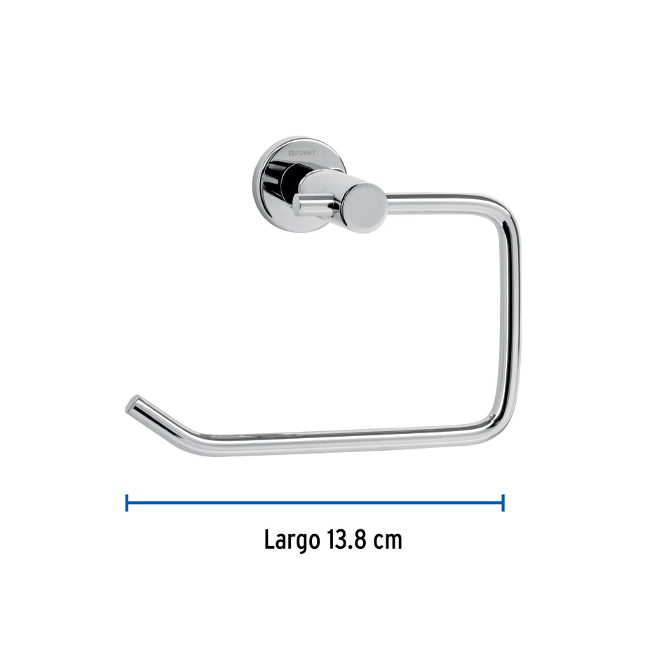 Portarrollo metálico acabado cromo, Foset Element Caja con 4, 49671