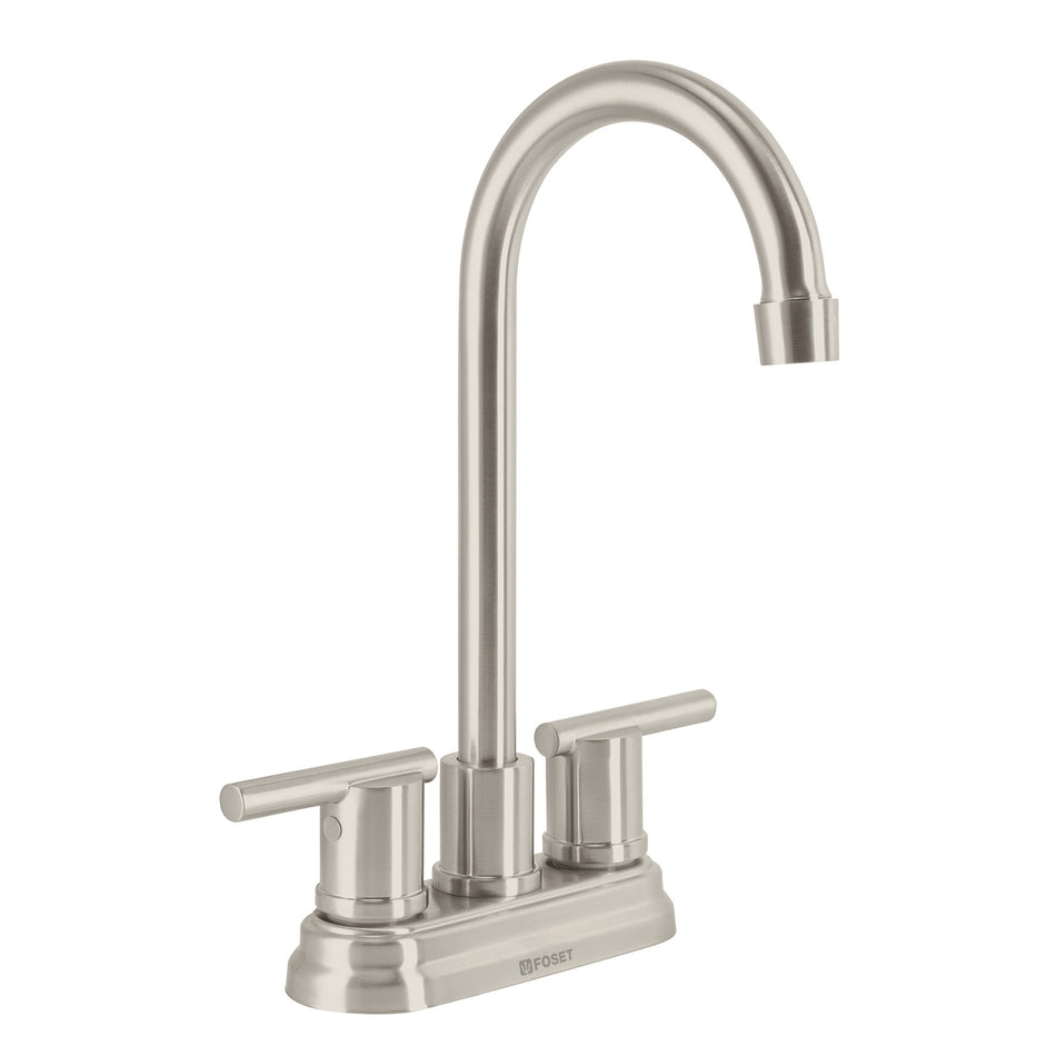 Mezcladora satín 4' para lavabo cuello tipo bar, Element, 49942