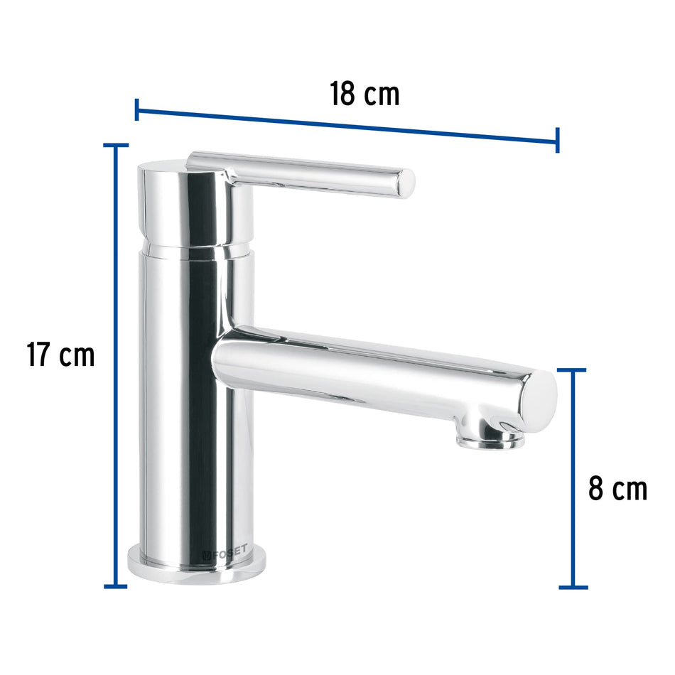 Monomando corto cromo para lavabo, Foset Element, 49928