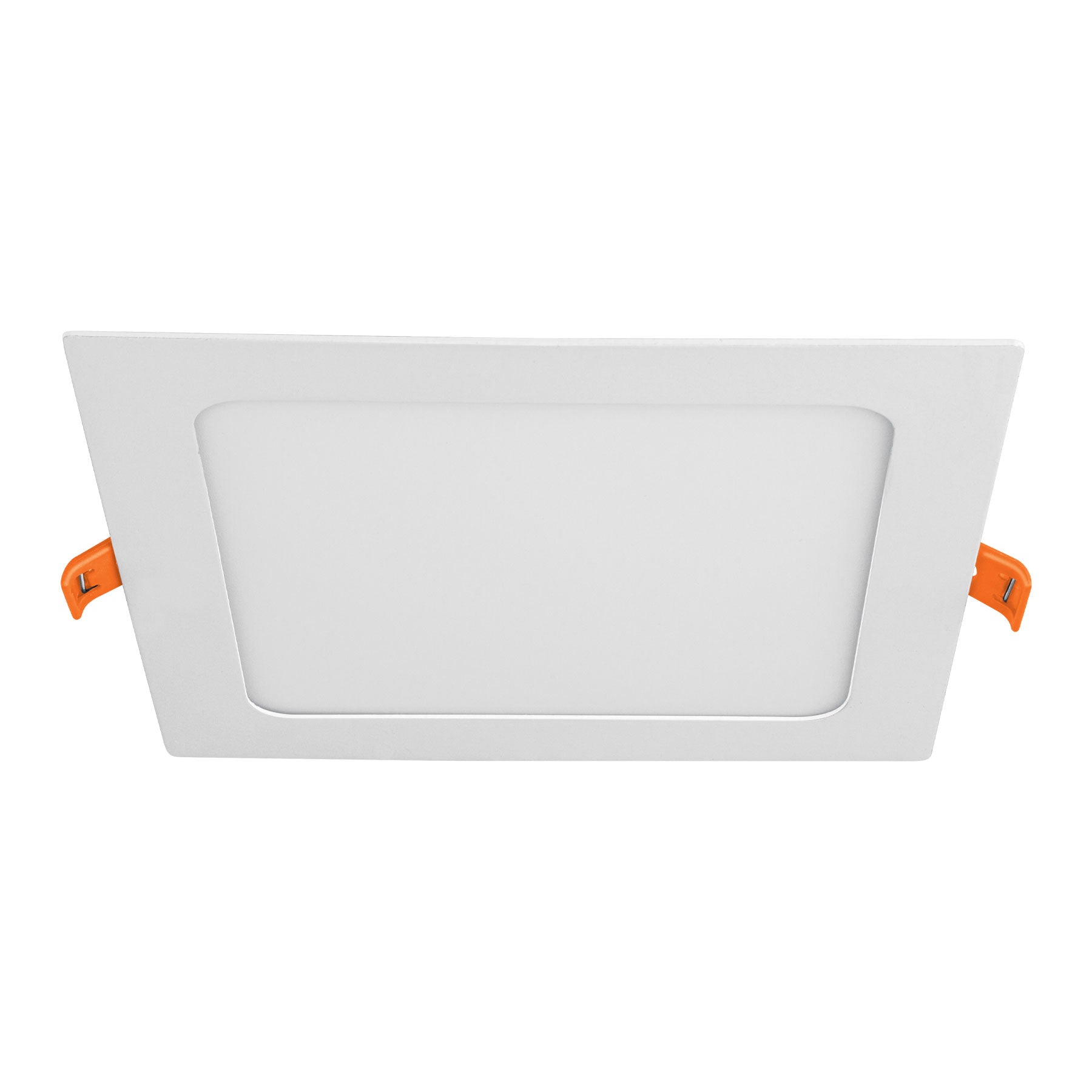 Luminario ultra delgado LED 12W empotrar cuadrado luz cálida, 47407