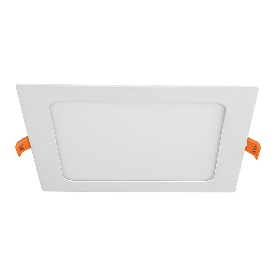 Luminario ultradelgado cuadrado p/empotrar 18W, luz de día Caja con 2, 48542