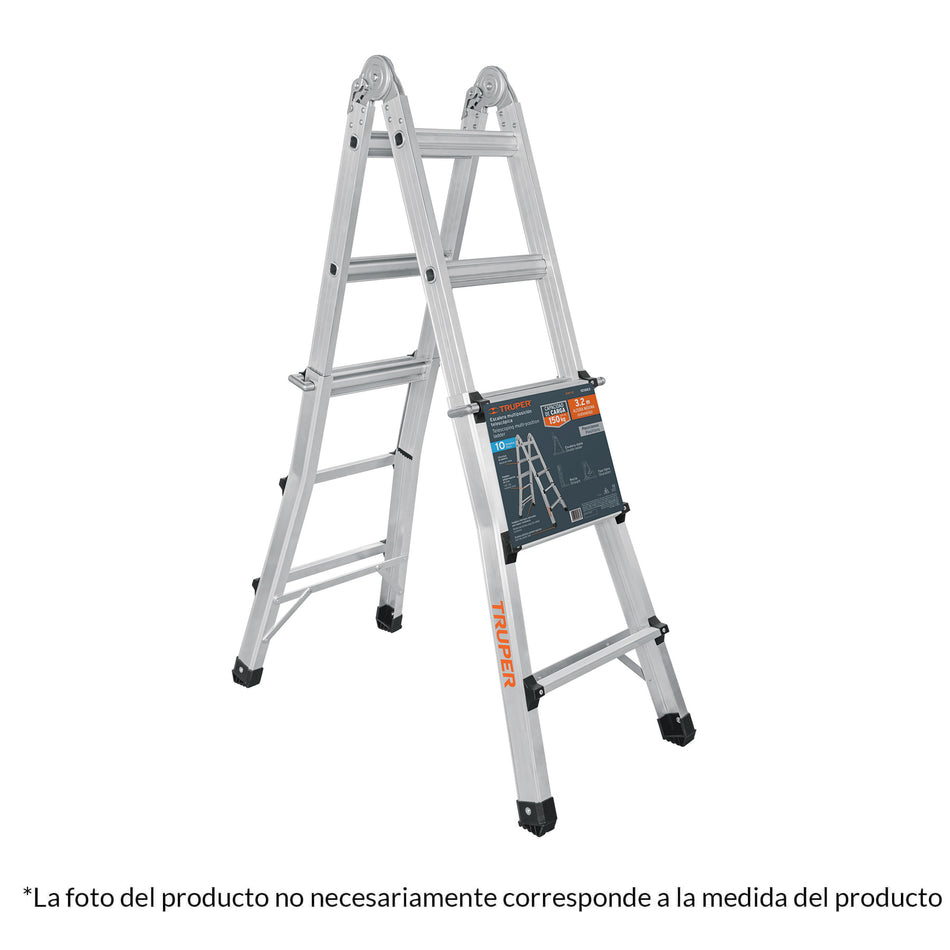 Multiescalera telescópica,4.5 m,capacidad de carga 150 kg, 101884
