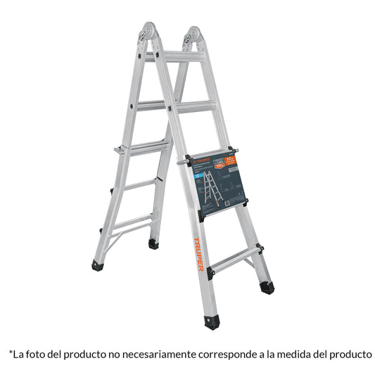 Multiescalera telescópica,4.5 m,capacidad de carga 150 kg, 101884