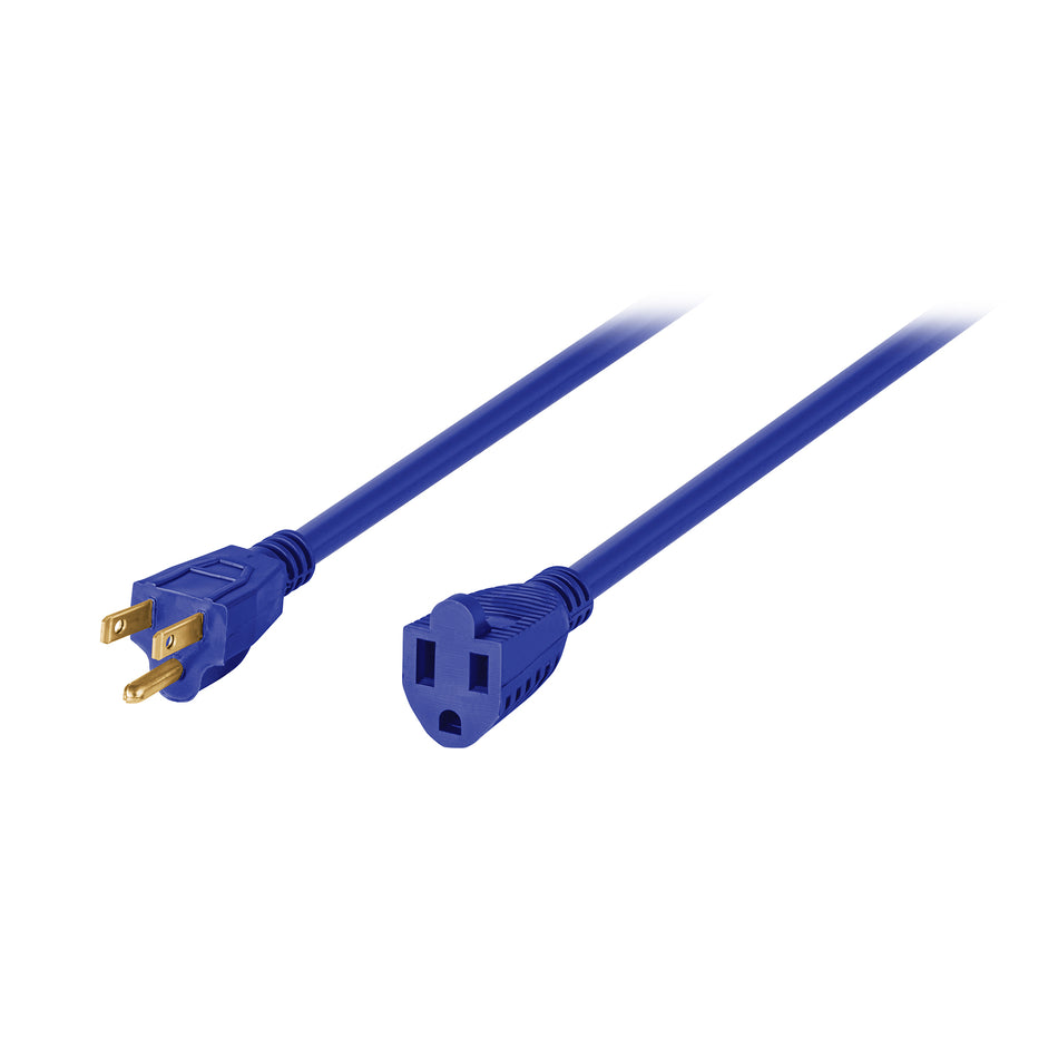 Extensión de uso rudo aterrizada 8 m 3x16 AWG, Volteck Caja con 4, 48058