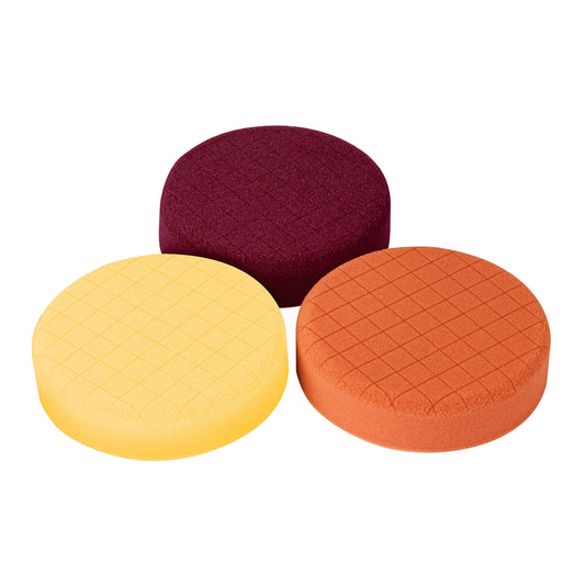 Juego de 3 esponjas p/pulir de 5' hook and loop,TRUPER, 103438