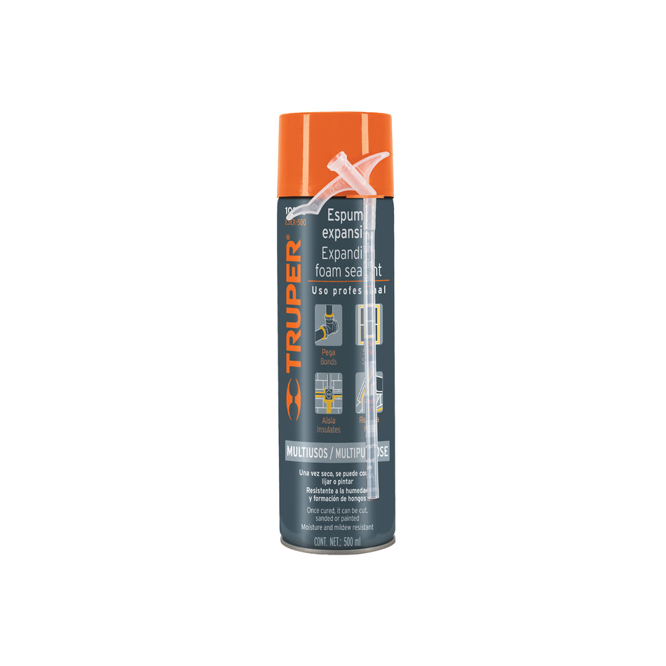 Espuma expansiva de 500 ml, Truper Caja con 6, 10920